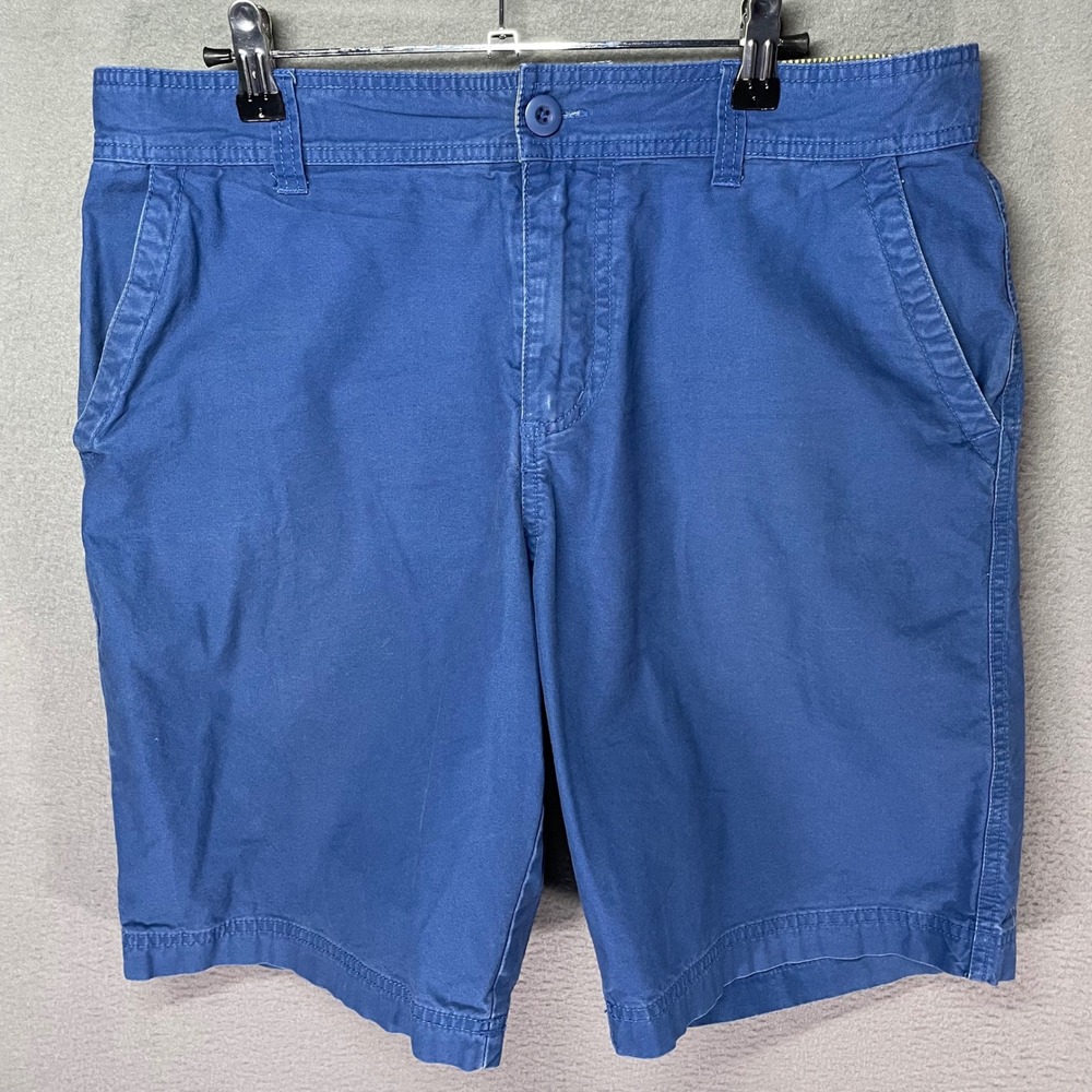 Carbon Shorts Mens 31 Blue Chino‎ Casual Flat Front Summer